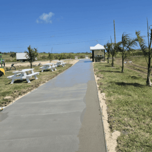 100' of Paving